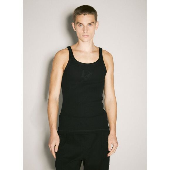Dolce & Gabbana Men Logo Embroidery Tank Top
